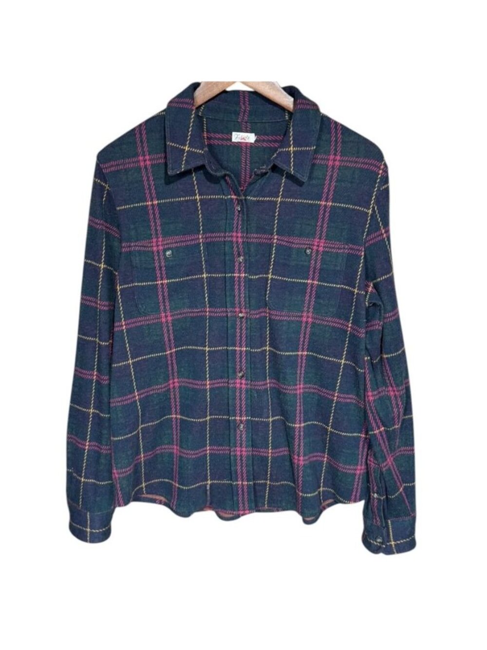 Faherty Legend Sweater Plaid Multicolor Size Large
